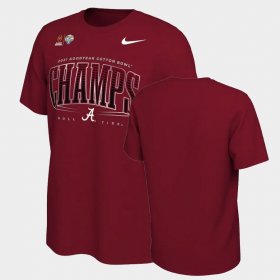 College Football Bama 2021 Orange Bowl Champions Locker Room Men Crimson T-Shirts 655974-771 College Football Bama 2021 Orange Bowl Champions Locker Room Men Crimson T-Shirts 655974-771