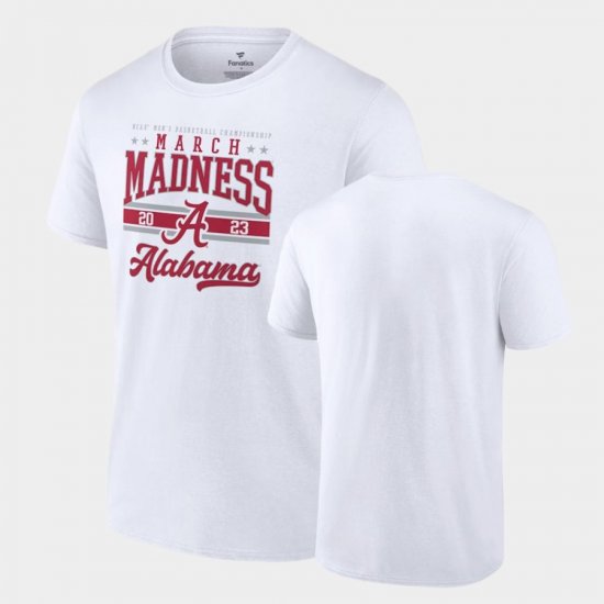 Bama 2023 NCAA Basketball Tournament March Madness Men\'s White T-Shirt 506011-634