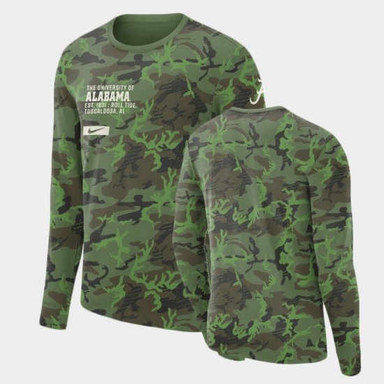 Military Bama Long Sleeve Men Camo T-Shirts 396990-448