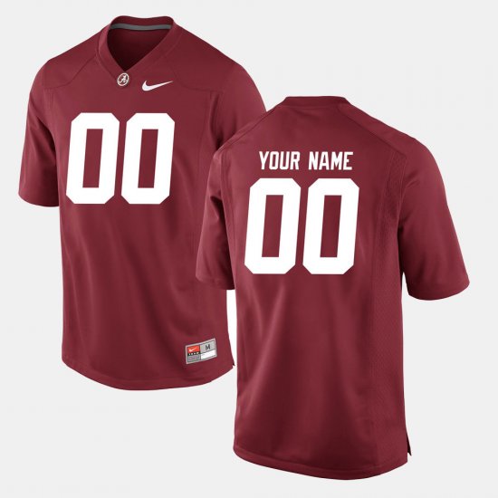 #00 Custom College Football Bama Mens Crimson Jerseys 188088-760
