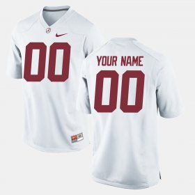 #00 Custom College Football Alabama Crimson Tide Men's White Jersey 366123-413 #00 Custom College Football Alabama Crimson Tide Men's White Jersey 366123-413