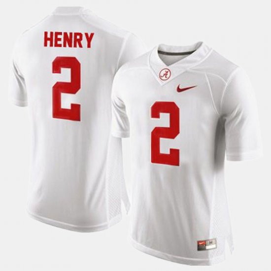 #2 Derrick Henry College Football Alabama Youth White Jersey 455617-393