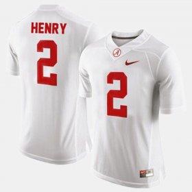 #2 Derrick Henry College Football Bama Men's White Jersey 267496-731