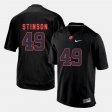 #49 Ed Stinson Silhouette College Bama Mens Black Jersey 329154-190
