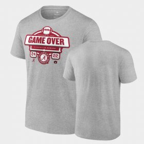 College Football Alabama 2021 Football Score Auburn Tigers Men's Gray T-Shirts 641903-846