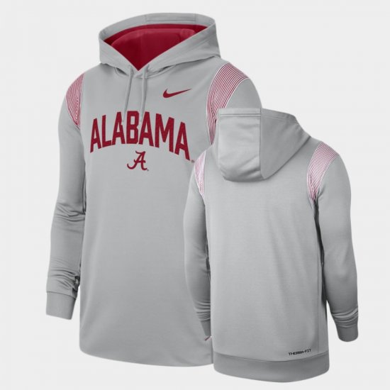 2022 Game Day Sideline Alabama Crimson Tide Men Gray Hoodies 679651-330