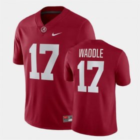 #17 Jaylen Waddle Game Bama Men Crimson Jerseys 774030-425