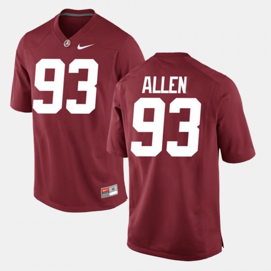 #93 Jonathan Allen Alumni Football Game University of Alabama Men\'s Crimson Jerseys 211166-238