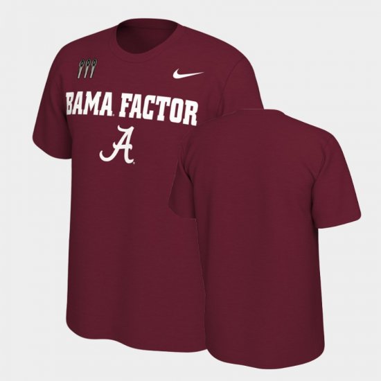 College Football Alabama Mantra Mens Crimson T-Shirts 888630-777