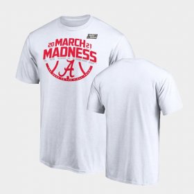 2021 March Madness Bama Ticket Mens White T-Shirt 128270-672
