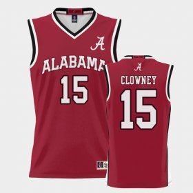 #15 Noah Clowney College Basketball Bama ProSphere Men's Crimson Jerseys 775365-209