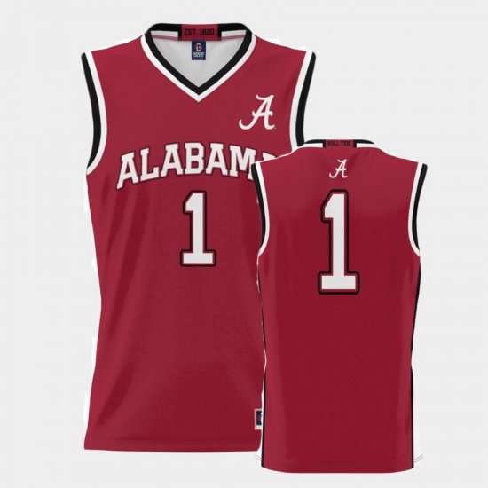 #1 College Basketball Bama ProSphere Basketball Mens Crimson Jersey 984538-704