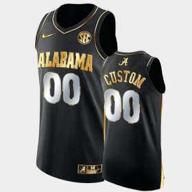 #00 Custom College Basketball Bama Golden Authentic Men's Black Jerseys 563284-903 #00 Custom College Basketball Bama Golden Authentic Men's Black Jerseys 563284-903