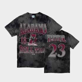 #23 John Petty Jr. Vintage Tubular Alabama Crimson Tide Retro Tie-Dye Men's Black T-Shirts 604925-177