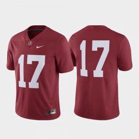 #17 Game Alabama College Football Mens Crimson Jerseys 628320-424
