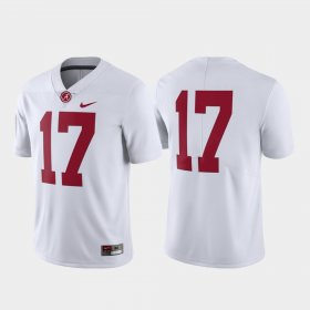 #17 Limited University of Alabama College Football Men's White Jersey 710011-925