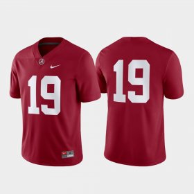 #19 Game Alabama Crimson Tide Men's Crimson Jerseys 911979-696