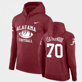 #70 Alex Leatherwood Retro Football Alabama Crimson Tide Legend Pullover Mens Crimson Hoodies 409993-607 #70 Alex Leatherwood Retro Football Alabama Crimson Tide Legend Pullover Mens Crimson Hoodies 409993-607