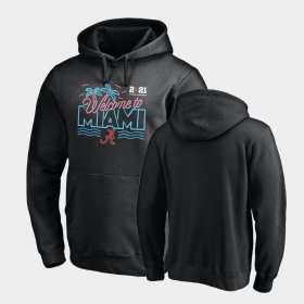 2021 National Championship Alabama College Football Pullover Mens Black Hoodie 930183-391