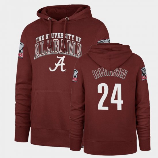 #24 Brian Robinson Jr. Double Decker Bama Headline Men Cardinal Hoodie 398953-983