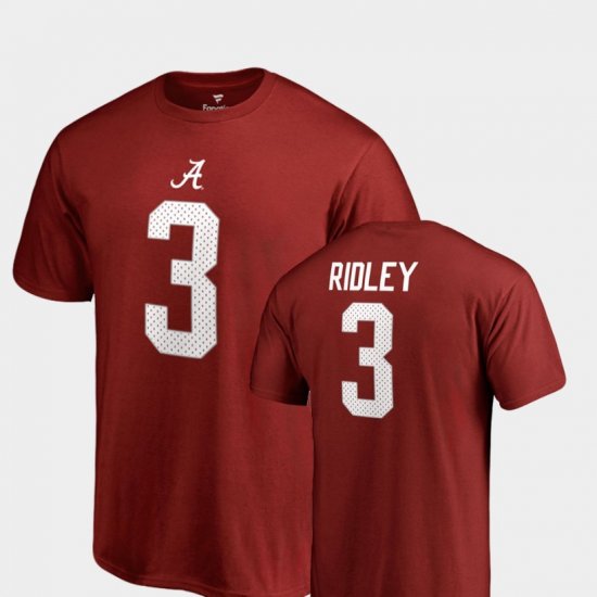 #3 Calvin Ridley College Legends Alabama Name & Number Men Crimson T-Shirts 482562-435