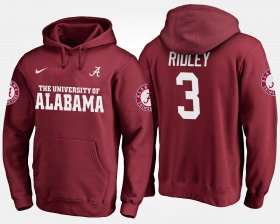 #3 Calvin Ridley Name and Number Bama Men's Crimson Hoodie 175563-569 #3 Calvin Ridley Name and Number Bama Men's Crimson Hoodie 175563-569
