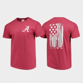 Baseball Flag Bama Comfort Colors Men's Crimson T-Shirts 695928-729