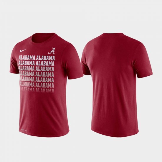Fade Bama Performance Men Crimson T-Shirt 879444-289