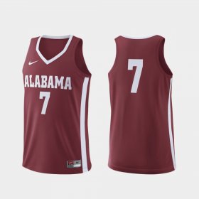 #7 Replica Alabama Crimson Tide College Basketball Men's Crimson Jersey 786834-834