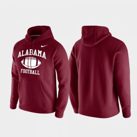 Retro Football University of Alabama Club Fleece Men Crimson Hoodie 999009-797