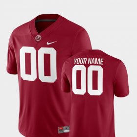 #00 Custom College Football Bama 2018 Game Men's Crimson Jerseys 699445-170