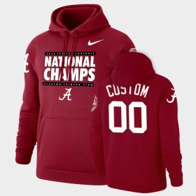 #00 Custom 2020 National Champions Bama Pullover Men Crimson Hoodie 901515-189