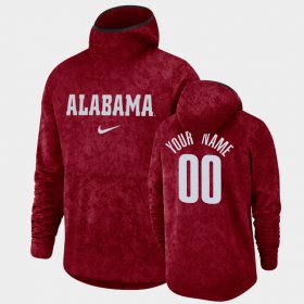 #00 Custom Basketball Spotlight Bama Pullover Team Logo Men Crimson Hoodie 127784-849