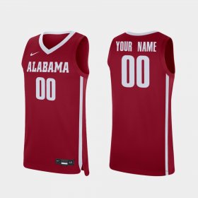 #00 Custom Replica Bama College Basketball Men's Crimson Jersey 863818-413