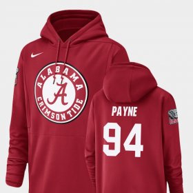 #94 Da'Ron Payne Champ Drive Bama Football Performance Men's Crimson Hoodie 978187-623
