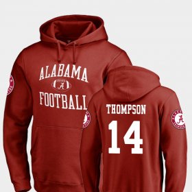 #14 Deionte Thompson Neutral Zone Bama College Football Mens Crimson Hoodies 663557-272