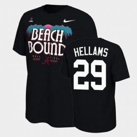 #29 DeMarcco Hellams 2021 National Championship Bama Bound College Football Playoff Men's Black T-Shirts 555323-342 #29 DeMarcco Hellams 2021 National Championship Bama Bound College Football Playoff Men's Black T-Shirts 555323-342