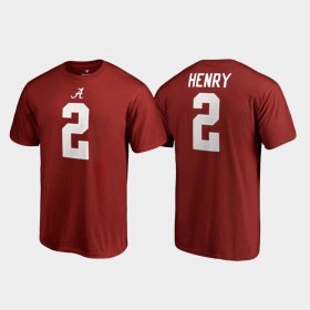 #2 Derrick Henry College Legends Bama Name & Number Men's Crimson T-Shirt 702602-860