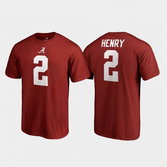 #2 Derrick Henry College Legends Bama Name & Number Men\'s Crimson T-Shirt 702602-860