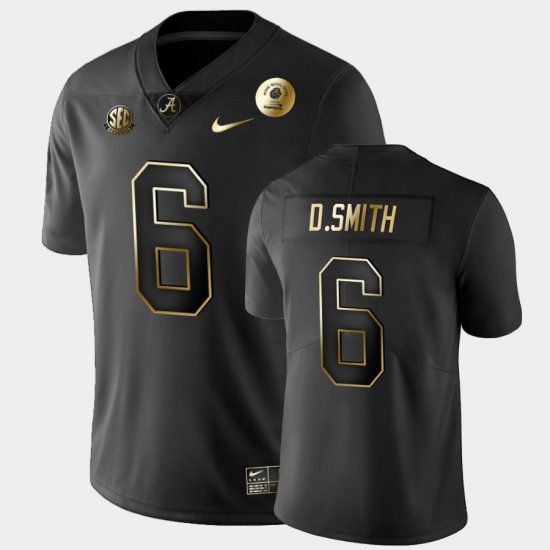 #6 DeVonta Smith 2021 Rose Bowl Alabama Golden Edition Men Black Jerseys 507039-401