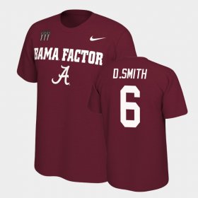 #6 DeVonta Smith College Football Bama Mantra Men Crimson T-Shirt 664729-729