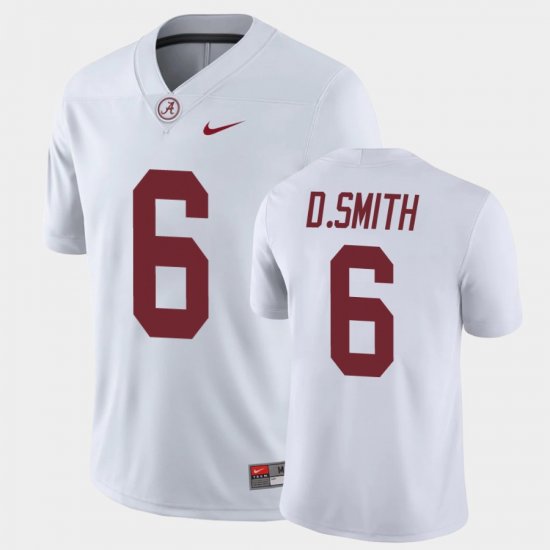#6 DeVonta Smith College Football Bama Game Men White Jersey 518632-135