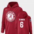 #6 DeVonta Smith Champ Drive Bama Football Performance Men's Crimson Hoodie 894604-206
