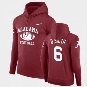 #6 DeVonta Smith Retro Football Bama Legend Pullover Men Crimson Hoodie 674632-555