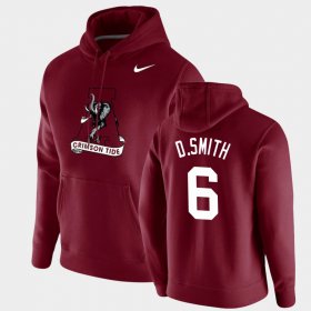 #6 DeVonta Smith Vintage School Logo Bama Pullover Men Crimson Hoodies 358954-503