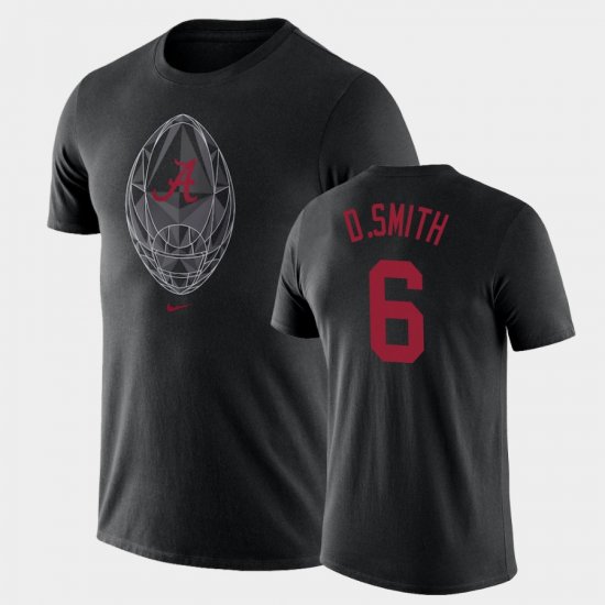#6 DeVonta Smith Football Icon Bama Legend Men\'s Black T-Shirt 123831-848