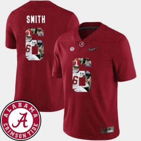 #6 DeVonta Smith Pictorial Fashion Bama Football Men Crimson Jersey 508366-902