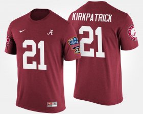#21 Dre Kirkpatrick Bowl Game Alabama Sugar Bowl Men Crimson T-Shirts 468603-824 #21 Dre Kirkpatrick Bowl Game Alabama Sugar Bowl Men Crimson T-Shirts 468603-824