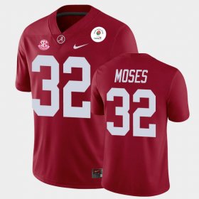 #32 Dylan Moses 2021 Rose Bowl University of Alabama Champions Men Crimson Jersey 542690-739