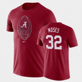 #32 Dylan Moses Football Icon Alabama Legend Men Crimson T-Shirt 678222-239